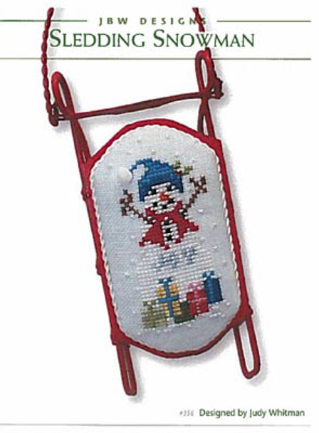 Sledding Snowman 24W x 50H JBW Designs 18-2436