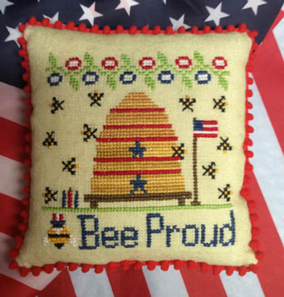 YT Bee Proud by Needle Bling Designs 62h x 61w Needle Bling Designs