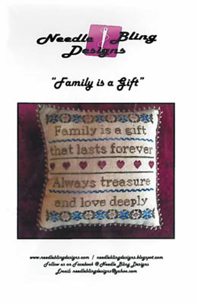 YT Family Is A Gift 104h x 105wNeedle Bling Designs