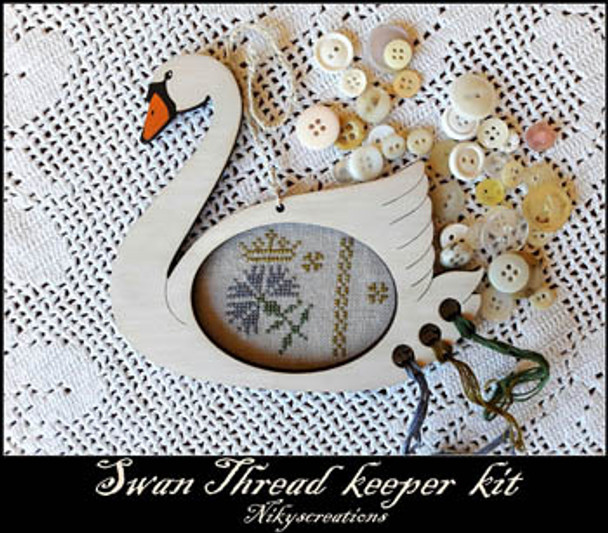 Swan Thread Keeper Kit Nikyscreations  18-1348 YT
