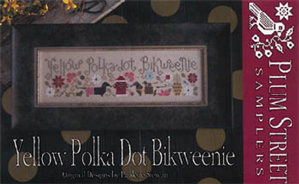 Yellow Polka Dot Bikweenie 239W x 62H by Plum Street Samplers 19-1235 YT