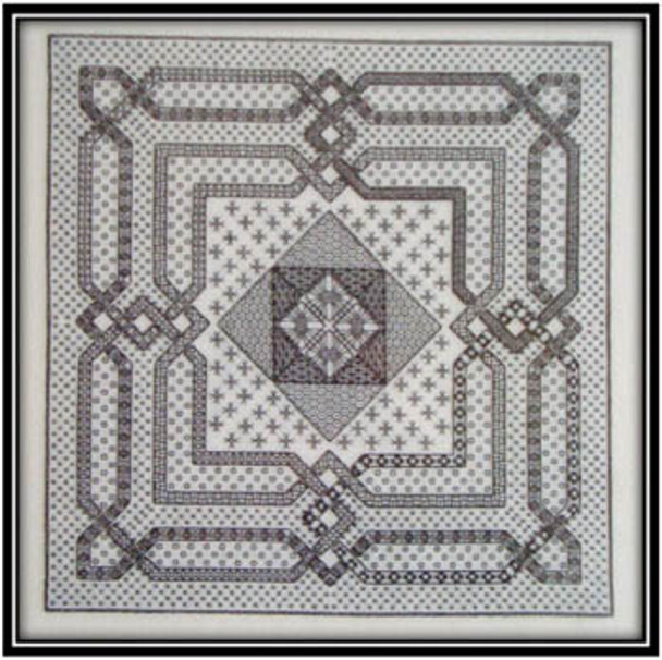 Woven Geometry In Blackwork by Works By ABC $8.00 19-1989
