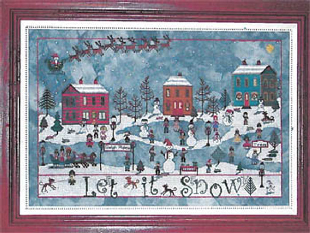 December Snow 300w x 192h Praiseworthy Stitches 17-1415