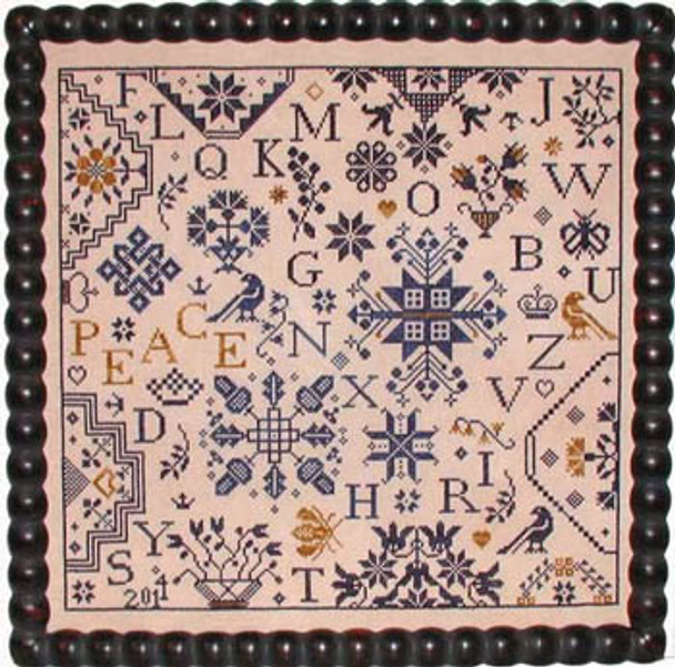 Simple Gifts-Peace 212w x 204h Praiseworthy Stitches 14-1439