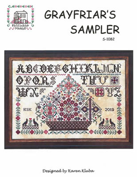 Grayfriar's Sampler 266 x 178 Rosewood Manor Designs 19-1181 YT