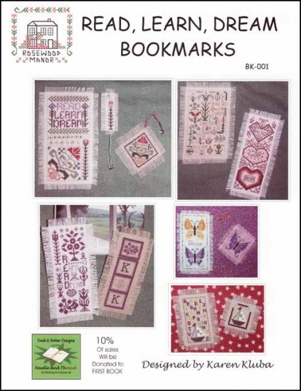 YT Read, Learn, Dream Bookmarks Rosewood Manor Designs
