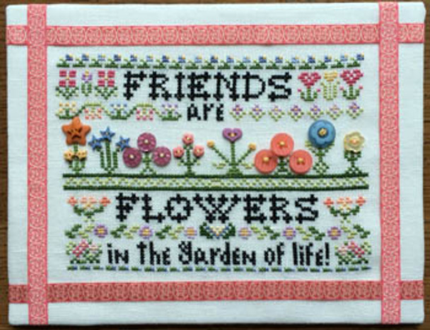 YT Friends Are Flowers 95 x 68 Rosewood Manor Designs