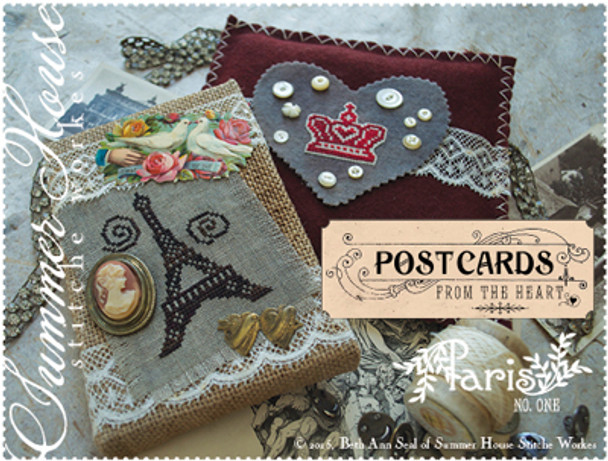 Postcards-Paris (#1) by Summer House Stitche Workes 15-1287