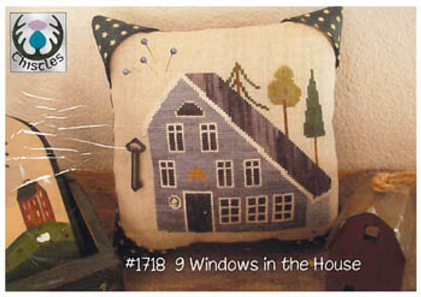 9 Windows In The House 79 x 74 Thistles 18-2115 YT