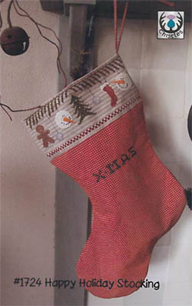 Happy Holiday Stocking 136 x 52 Thistles 18-1399 YT