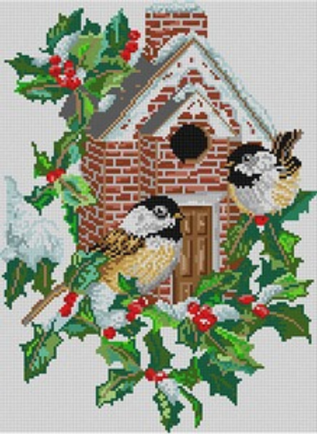 G-564 Bird House 13 Mesh 10 x 131⁄2 Treglown Designs