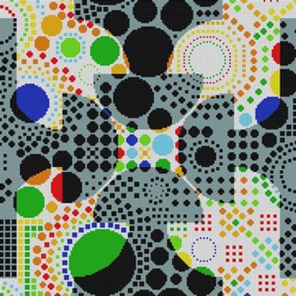 G-749 Fantasy Circles 13 Mesh 14 x 14 Treglown Designs