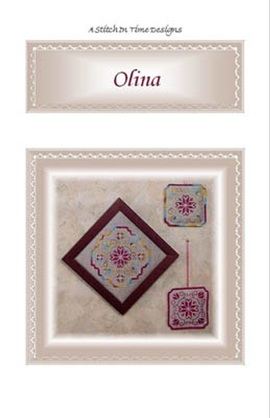 Olina ornament- 104 x 104 framed- 148 x 148y Stitch In Time Designs, A 11-1298