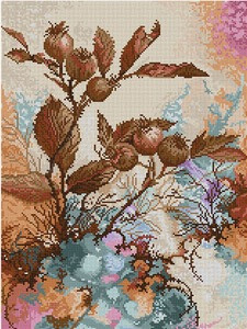 G-574 Rose Hips 13 Mesh 12x16 Treglown Designs