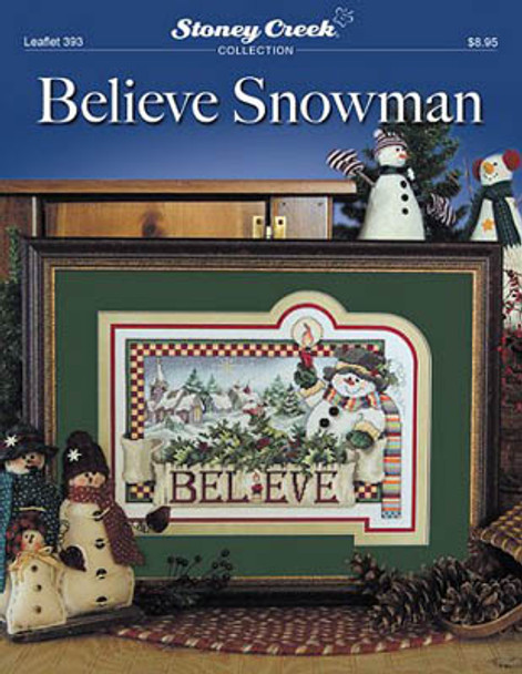 Believe Snowman183w x 135h Stoney Creek Collection 18-1421