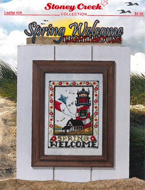 Spring Welcome Lighthouse  58w x 86h Stoney Creek Collection 18-2817