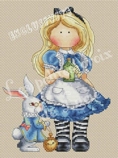 Alice And The Rabbit by Les Petites Croix De Lucie 18-1984