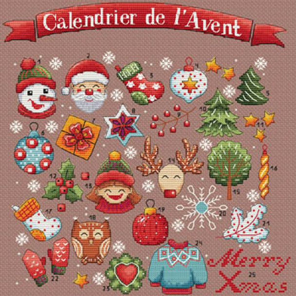 Calendrier De L'avent 146w x 148h Les Petites Croix De Lucie 18-2716