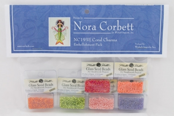 NC193E Nora Corbett Coral Charms  La Petite Mermaids Collection Embellishment  Package