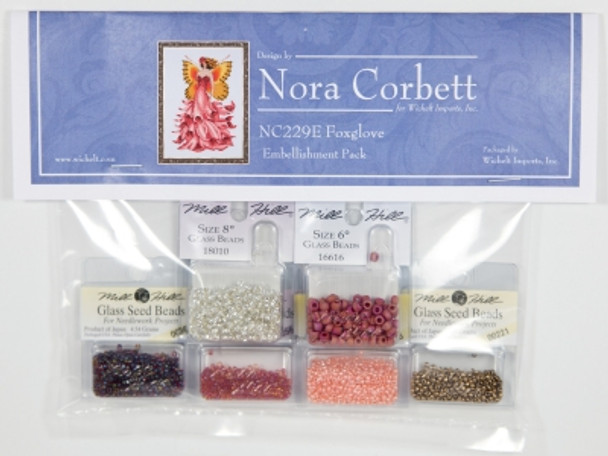 NC229E Nora Corbett Foxglove - Pixie Blossom Collection  Embellishment Pack