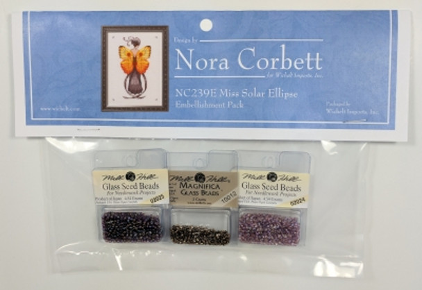 NC239E Nora Corbett Miss Solar Elipse  Butterfly Misses Collection  Embellishment Pack