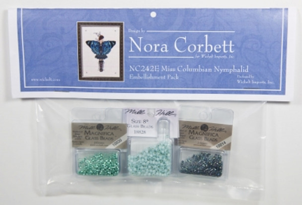 NC242E Nora Corbett Miss Columbian Nymphalid  Butterfly Misses  Embellishment Pack