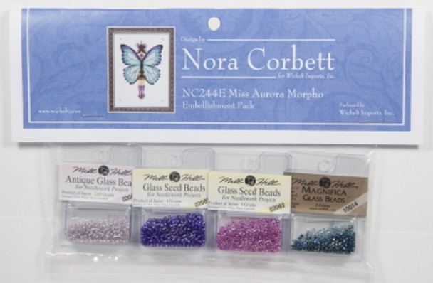 NC244E Nora Corbett Miss Aurora Morpho  Butterfly Misses Embellishment Pack