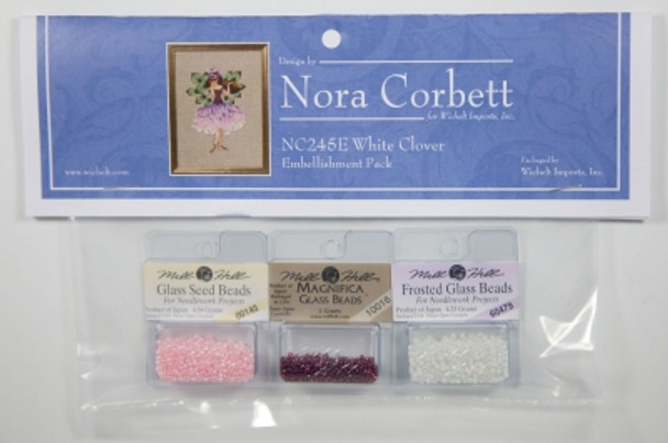 NC245E Nora Corbett White Clover  Poison Pixies  Embellishment Pack