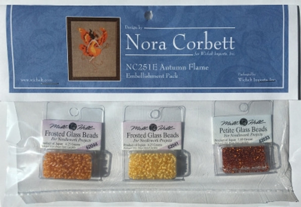 NC251E Nora Corbett Autumn Flame  Autumn Pixies  Embellishment Pack