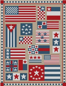 G-603 Flag Sampler 13 Mesh 101⁄2 x 14 Treglown Designs