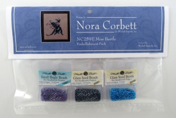 NC259E Nora Corbett  Miss Beetle  Intriguing Insects  Embellishment Pack