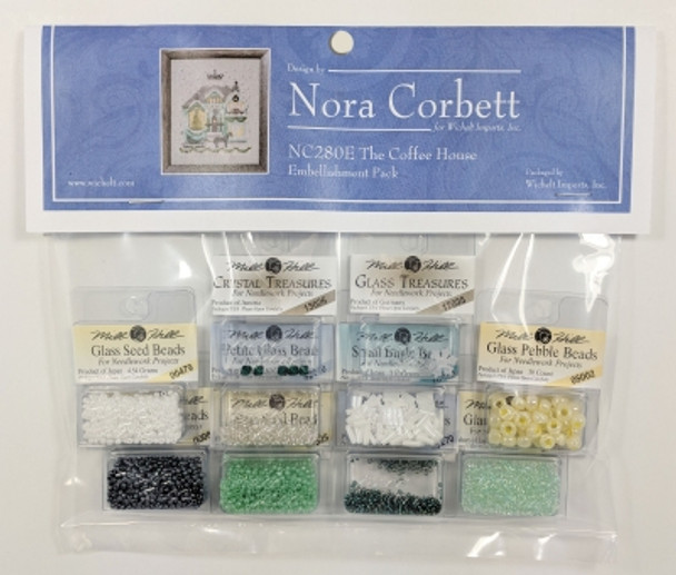 NC280E Nora Corbett The Coffee House  Holiday Village Embellishment Pack