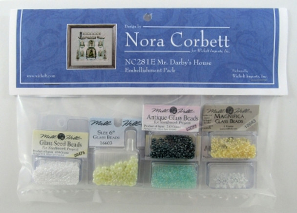 NC281E Nora Corbett  Mr. Darby's House  Holiday Village Embellishment Pack