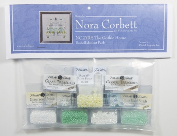 NC279E Nora Corbett The Gothic House  Holiday Village Embellishment Pack