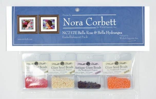 NC237E Nora Corbett Bella Rose and Bella Hydrangea - Bella Portraits  Embellishment Pack