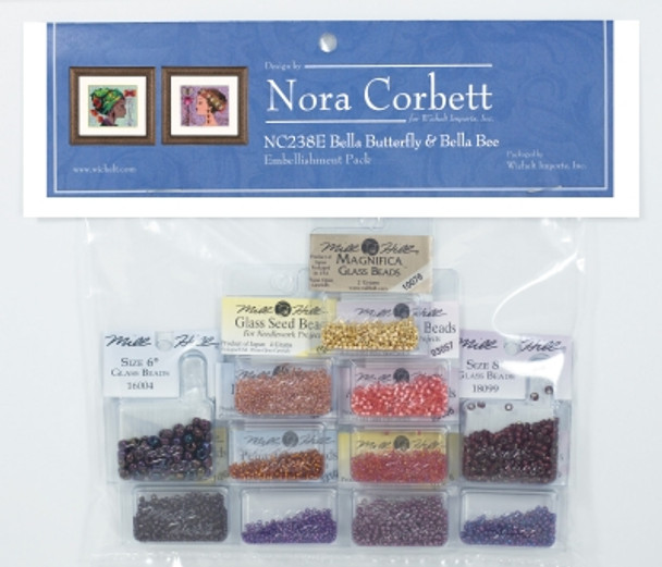 NC238E Nora Corbett Bella Butterfly and Bella Bee - Bella Portraits  Embellishment Pack