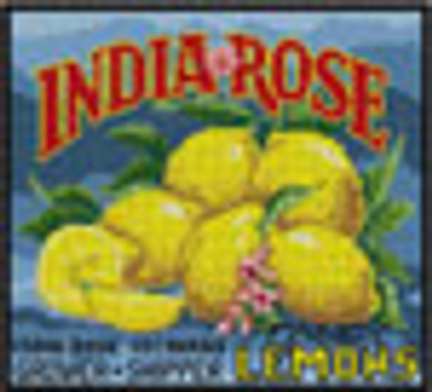 G-651 Vintage Lemon Label 13 Mesh 11x10 Treglown Designs