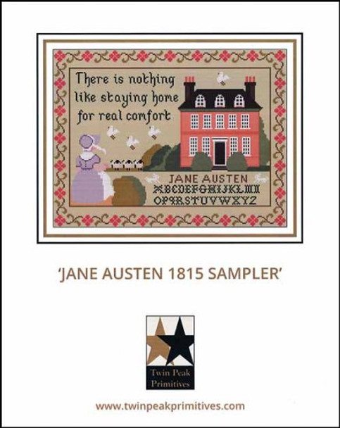 YT Jane Austen 1815 Sampler 202W x 154H Twin Peak Primitives