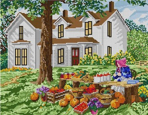 G-634 Farm Stand 13 Mesh 11x14 Treglown Designs