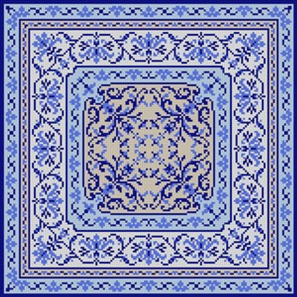 G-668 Small Delph Pillow 13 Mesh 121⁄4 x 121⁄4 Treglown Designs
