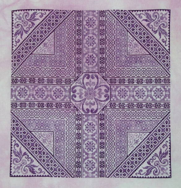 NE050 Shades of Purple Stitch Count: 249 x 249 With Silk Pack Northern Expressions