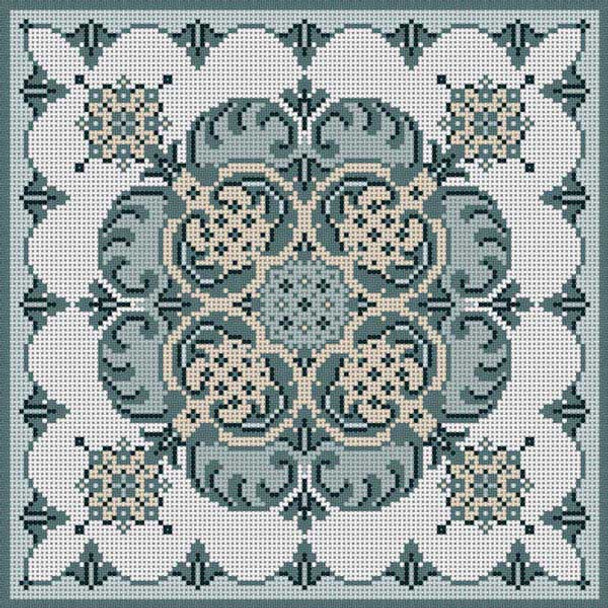 G-784 Fleur De Lis Tile 13 Mesh 10 x 10 Treglown Designs