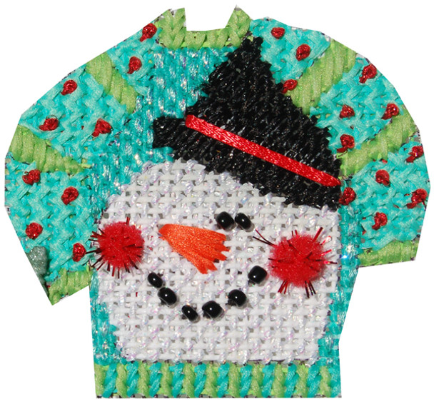 USC101/12 Snowman Face Ugly Sweater 3x 3 18 Mesh Model Stitched Renaissance Designs 