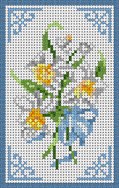 G-720 Daffodil Bouquet 13 Mesh 31⁄2 x 51⁄2 Treglown Designs