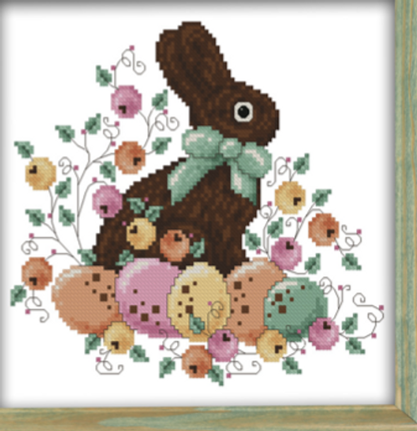 Chocolate Bunny 100 x 91 Kitty And Me Designs