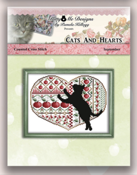 Cat And Heart September 101 x 77 Kitty And Me Designs