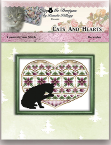 Cat And Heart December 101 x 77 Kitty And Me Designs