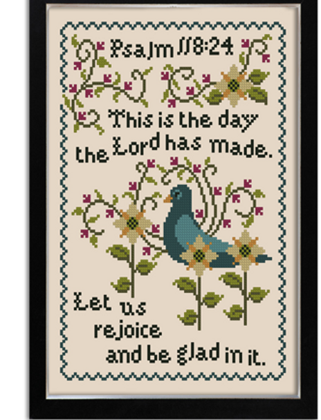 This Is The Day The Lord Has Made 98 x 143 Kitty And Me Designs
