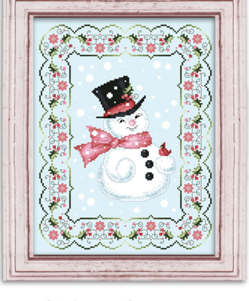 Christmas Snowman 115 x 149 Kitty And Me Designs