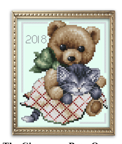 The Ciinanon Bear Ornament 51 x 70 Kitty And Me Designs